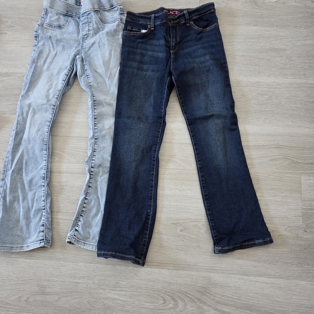 Women's Blue and Light Blue Jeans